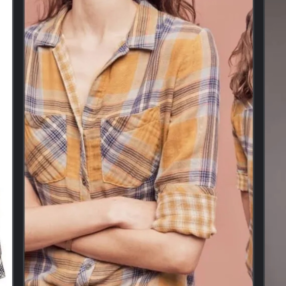 Anthropologie cloth and stone flannel